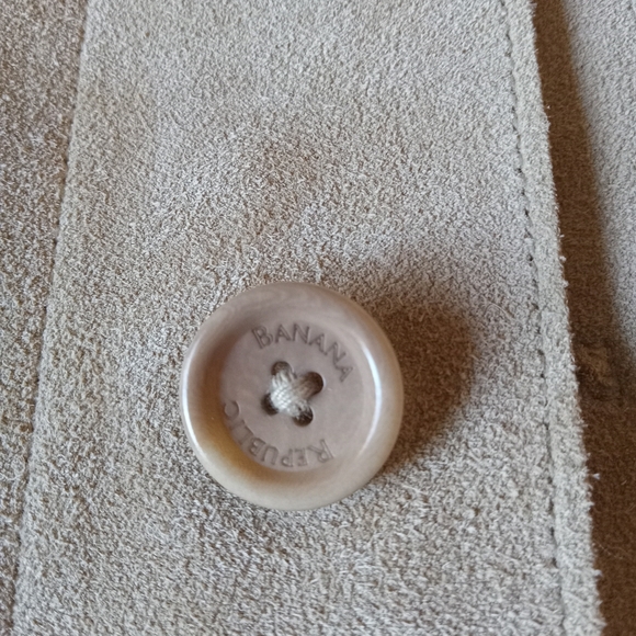 BANANA REPUBLIC Tan Camel Suede Leather Men's Jacket  EUC - Picture 6 of 11